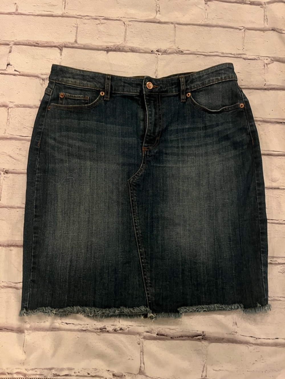 Joe Fresh Dark Blue Denim Mini Skirt
